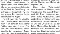Musical DÖRRIEN Artikel Dillenburger Wochenblatt 11.10.18